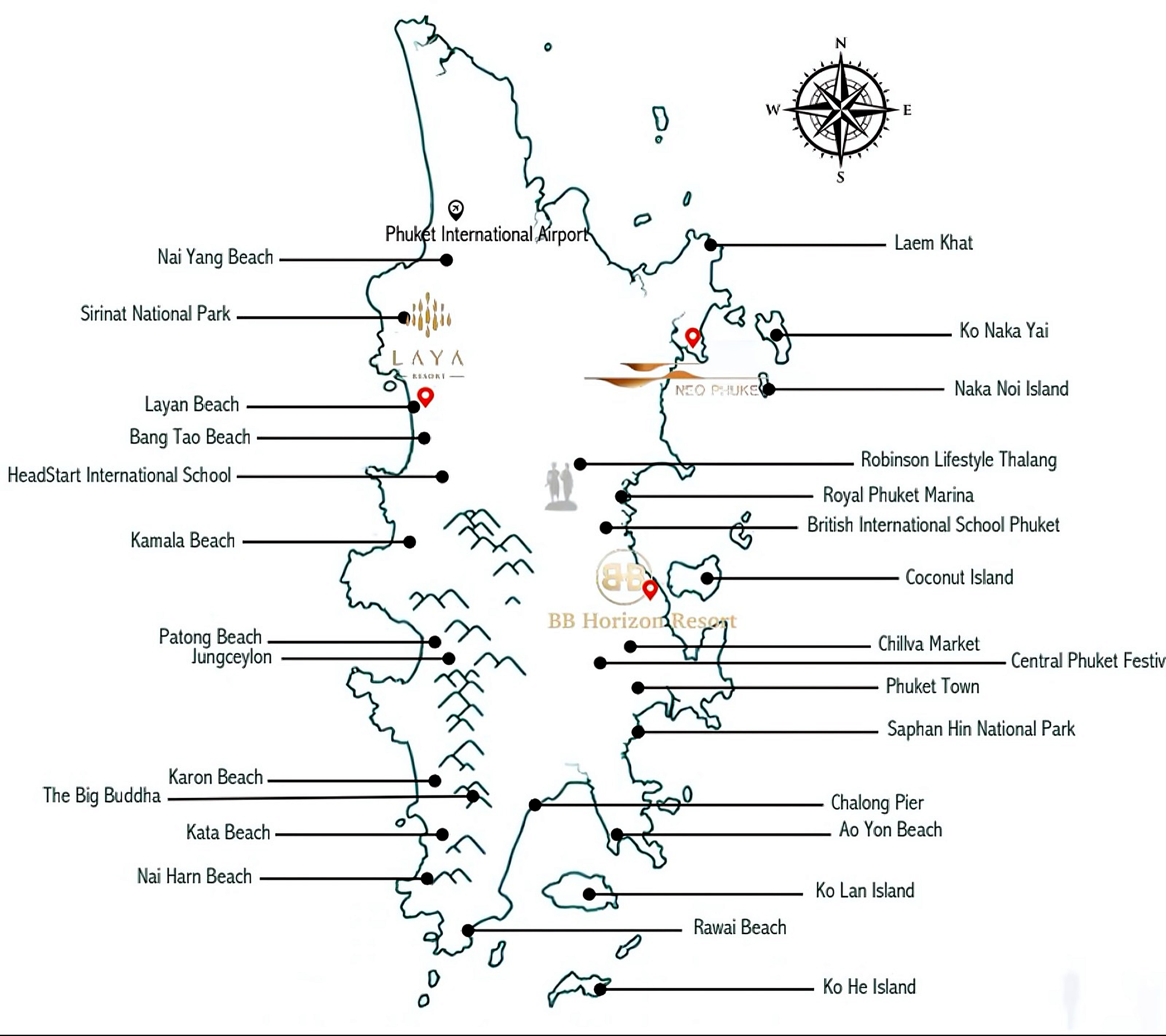 Phuket map — location